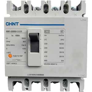 Aptomat MCCB NM1-250S/4300 150A CHINT - 4P, 150A, 25kA