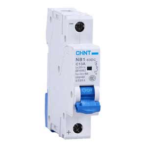 CB tép CHINT NB1-63DC 1P C13A DC250V 6kA