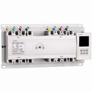 Bộ chuyển nguồn tự động CHINT NZ7-125H/4 100A Automatic Transfer Switch; 4-pole; 100A; 400VAC; Loại bộ điều khiển: Basic control
