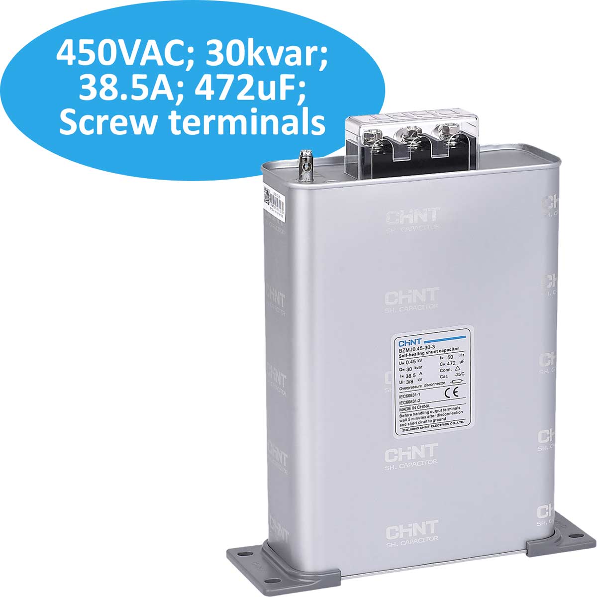 Tụ bù hạ thế CHINT BZMJ 0.45-30-3