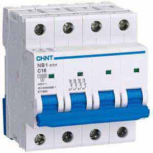 Áp tô mát CHINT NB1-63H 4P C16 10kA DB