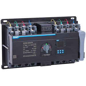 Bộ chuyển đổi nguồn CHINT NXZM-400S/4B 400A Automatic Transfer Switch; 4-pole; 400A; 400VAC, 415VAC; Loại bộ điều khiển: Intelligent