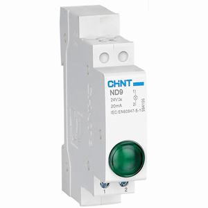 Đèn báo gắn thanh ray dạng module CHINT ND9-1/G 24V 24VAC, 24VDC; Đèn led; Màu xanh lá cây