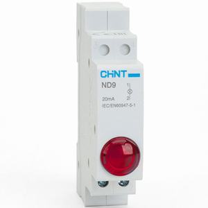 Đèn báo gắn thanh ray dạng module CHINT ND9-1/R 110V