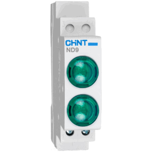Đèn báo gắn thanh ray dạng module CHINT ND9-2/GG 110V 110VAC, 110VDC; Đèn led; Màu xanh lá cây