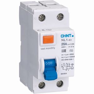 Aptomat chống giật CHINT NL1-63 2P 25A 30mA AC 6kA