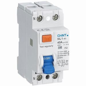 Aptomat chống giật CHINT NL1-63 2P 40A 300mA AC 6kA