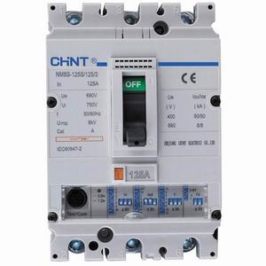 Aptomat dạng khối CHINT NM8S-125S/125/3 3P; 125A; 70kA; Điện áp: 690VAC