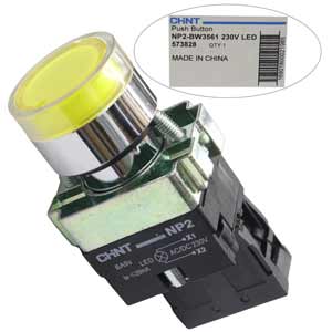 Nút nhấn có đèn CHINT NP2-BW3561 230V LED