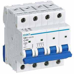 Aptomat CHINT NB1-63H/2 4P C40 8In