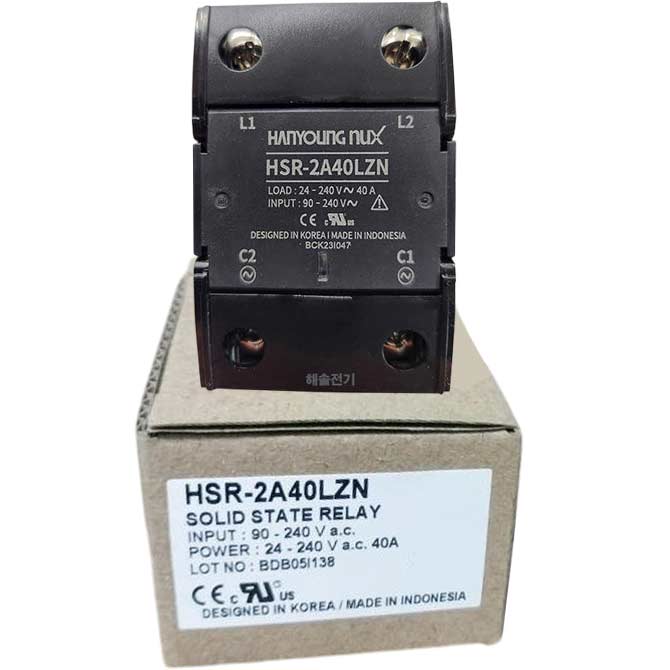 SSR 40 A Hanyoung | HSR-2A40LZN - Ngõ vào 100-240VAC