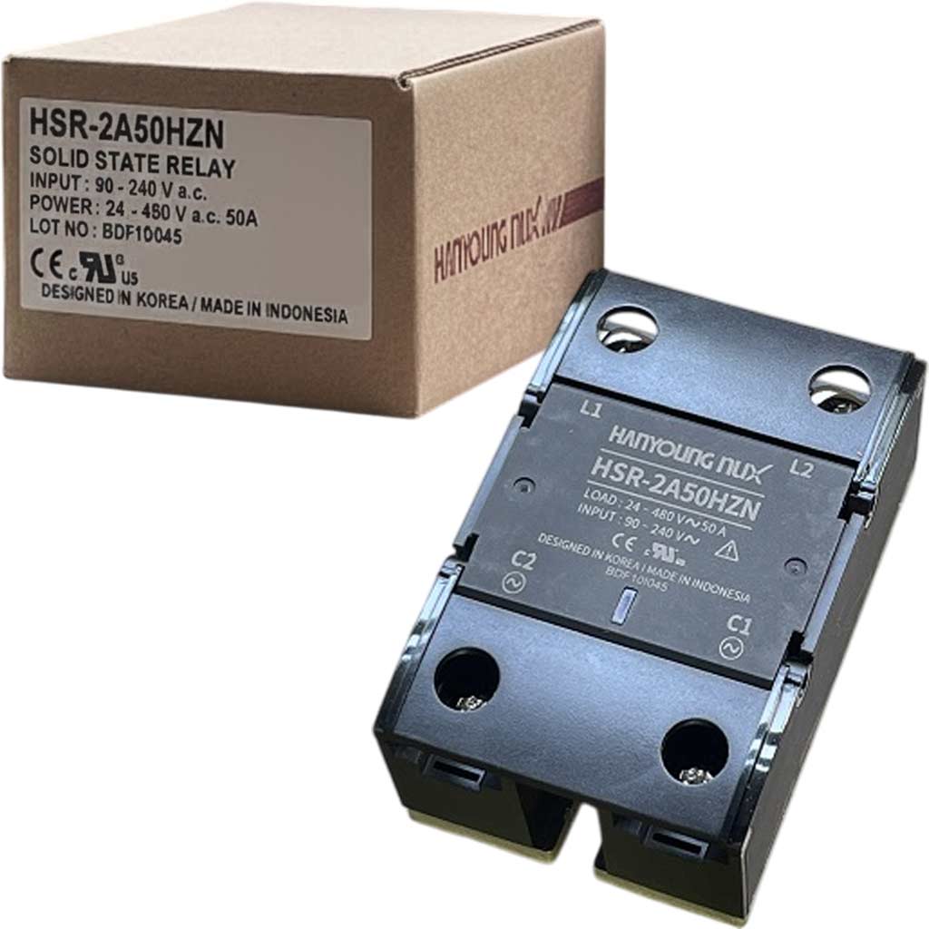 SSR 50A Hanyoung | HSR-2A50HZN - Ngõ vào 100-240VAC