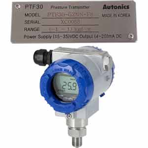 Cảm biến áp suất loại hiển thị AUTONICS PTF30-GZNN-F8