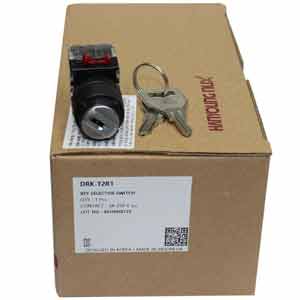 Công tắc xoay 2 vị trí phi 16 có hồi Hanyoung DRK-T2R1