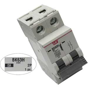 BK63H 2P 6A Aptomat MCB 2P 6A 10kA - LS