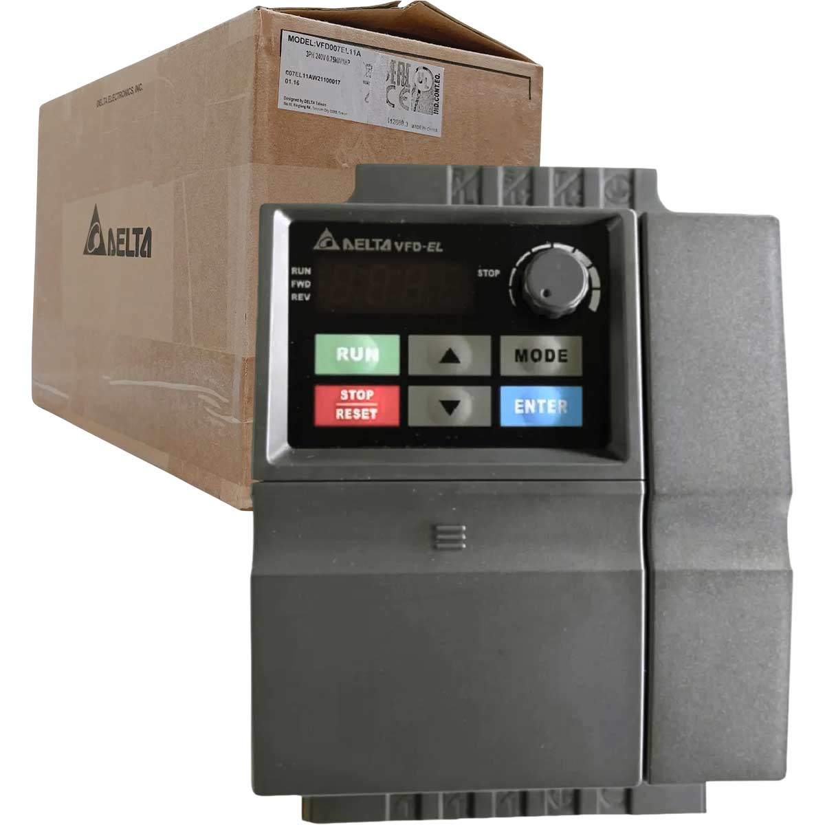 VFD007EL11A Delta Biến tần 1 pha 110V 0.75kW