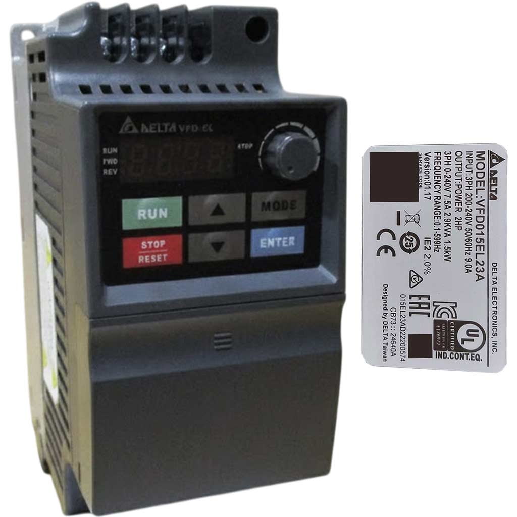 VFD015EL23A Delta Biến tần 3 pha 220V 1.5kW