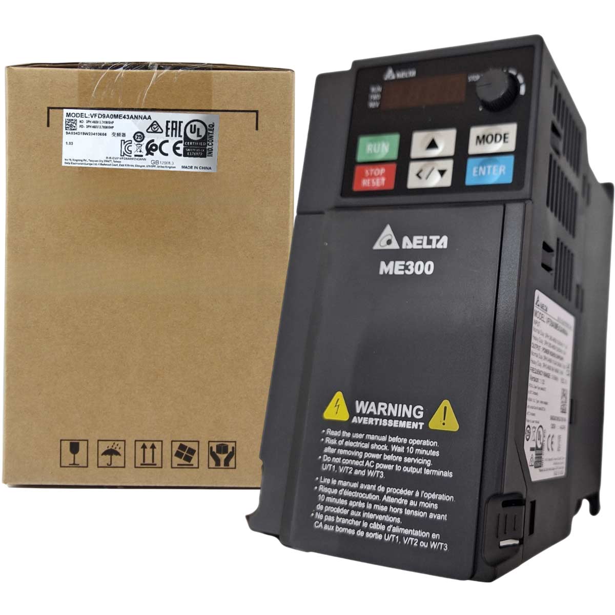 Biến tần nhỏ gọn loại cơ bản DELTA VFD9A0ME43ANNAA