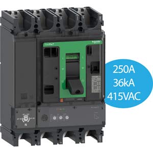 C40F42D250 Schneider aptomat khối 4P 250A 36kA