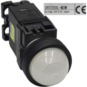 DR22D0L-M3W đèn báo tủ điện 220vac màu Trắng Fuji