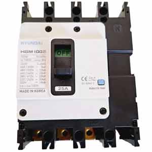 Aptomat chống giật HYUNDAI HGE100S 4P 25A