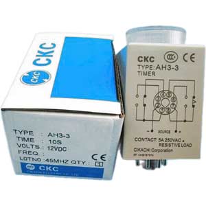 Rơ le thời gian CKC AH3-3 12VDC 10S