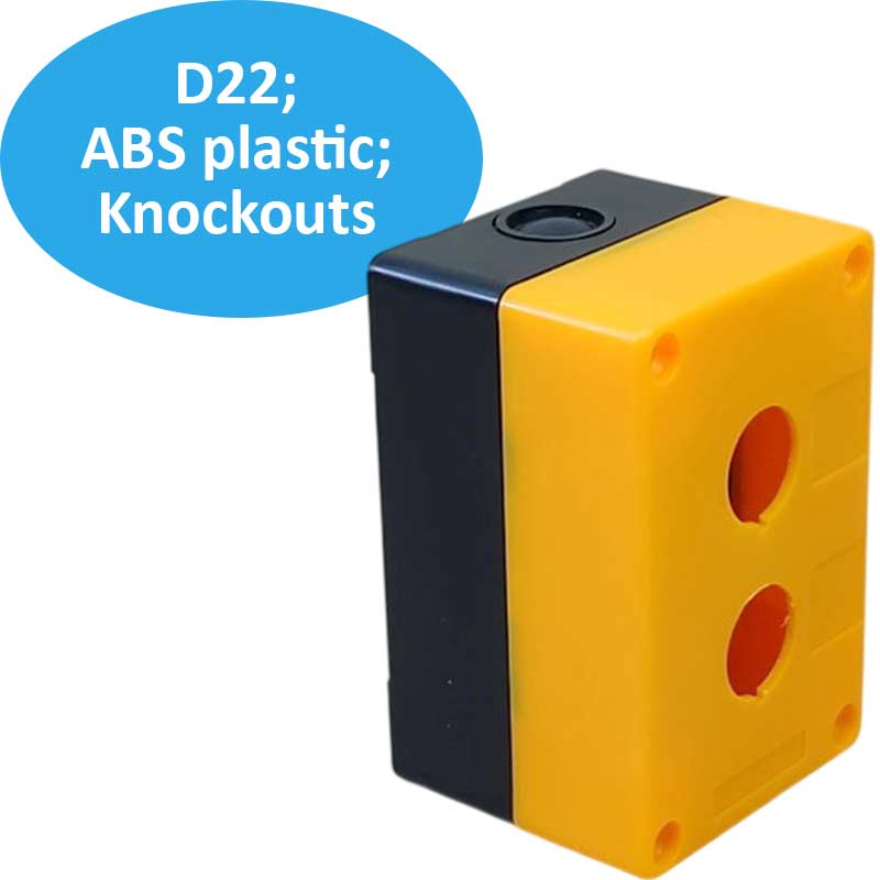 Hộp nút nhấn chống nước nhựa abs CHINA HR-BX2 Y