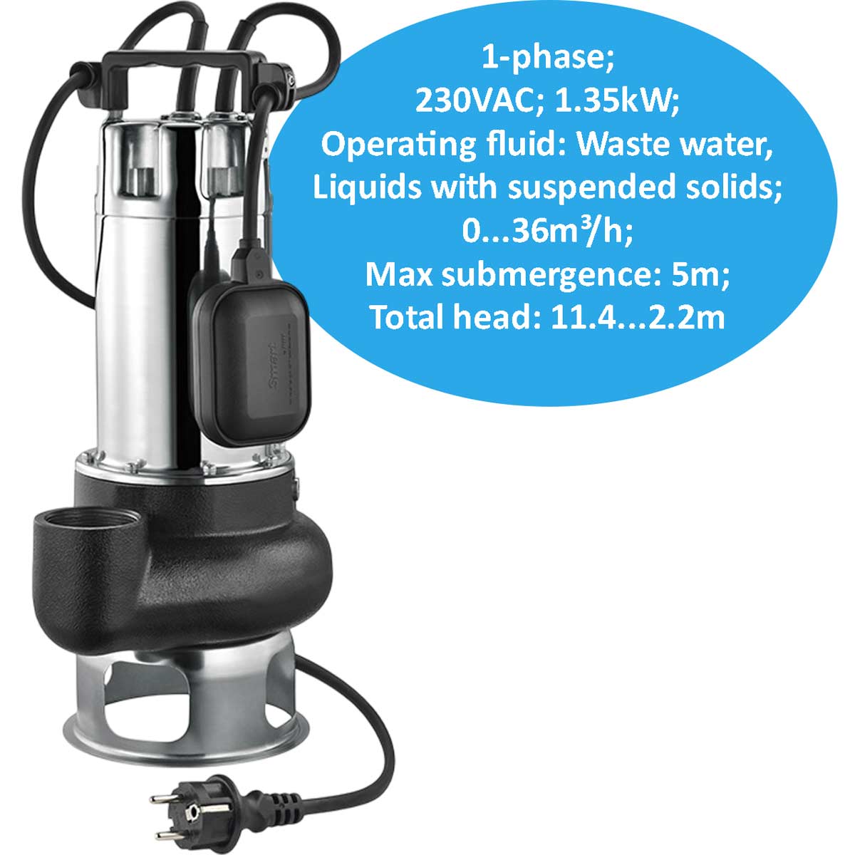 Bơm nước thải hai kênh PENTAX DB 100