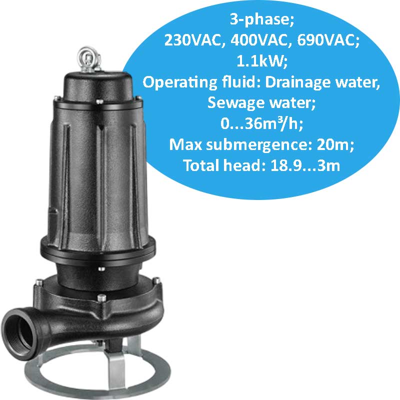 Bơm ly tâm nước thải đẩy cao  PENTAX DCT 160