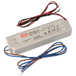 Nguồn đèn LED 60W 1 đầu ra MEAN WELL LPV-60-12