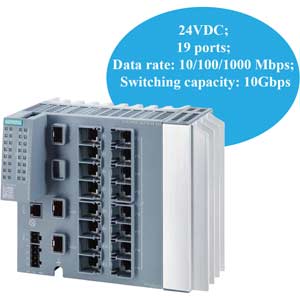 Bộ chuyển mạch mạng công nghiệp nội bộ SIEMENS 6GK5216-3RS00-2AC2