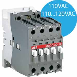 Công tắc tơ điều khiển tụ bù 3 cực 12.5...27.5kvar ABB 1SBL281022R8410 (UA30-30-10 110V 50Hz / 110-120V 60Hz)