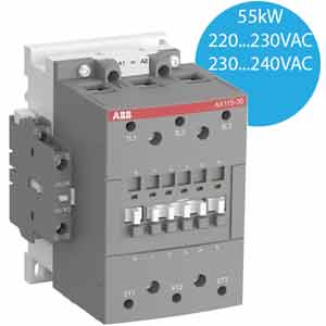 Công tắc tơ 3 cực AC 45...75kW ABB 1SFL981074R8011 (AX115-30-11-80)