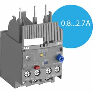 Rơ le bảo vệ dòng 0.1...45A ABB 1SAX121001R1103 (EF19 2.7A)