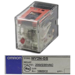 Rơ le trung gian OMRON MY2N-GS AC200/220 BY OMZ 8 chân dẹt 7A