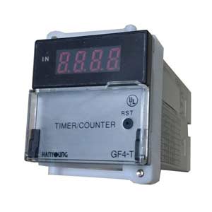 Bộ đếm/bộ định thời HANYOUNG GF4-T40N 110-220VAC, 48x48mm, 4 số