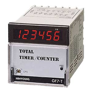 Bộ đếm/bộ định thời HANYOUNG GF7-P60N 110-220VAC, 72x72mm, 6 số