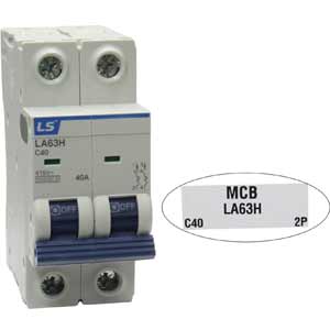 Aptomat cài MCB khung 63AF LS LA63H 2P C40A