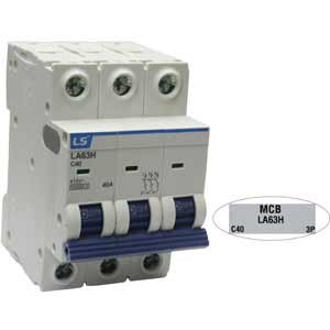 Aptomat cài MCB khung 63AF LS LA63H 3P C40A