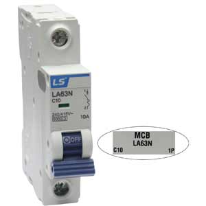 Aptomat cài MCB khung 63AF LS LA63N 1P C10A