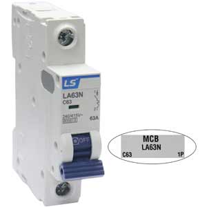 Aptomat cài MCB khung 63AF LS LA63N 1P C63A