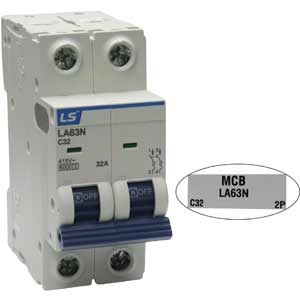 Aptomat cài MCB khung 63AF LS LA63N 2P C32A