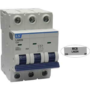 Aptomat cài MCB khung 63AF LS LA63N 3P C25A