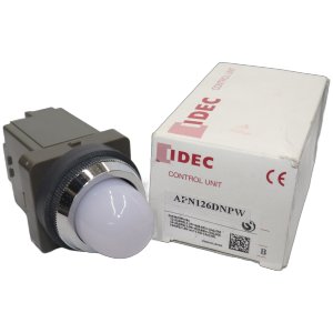 APN126DNPW đèn báo pha phi 30, 220vac màu trắng Idec