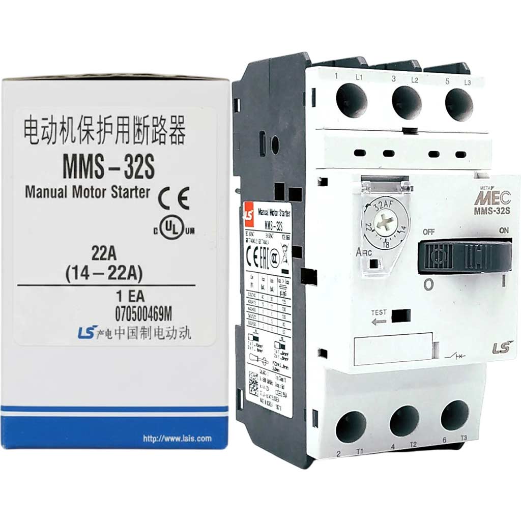 Bộ khởi động động cơ bằng tay nút nhấn LS MMS-32S 14-22A
