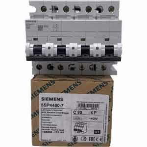 5SP4480-7 Aptomat MCB 4P 80A 10kA - Siemens