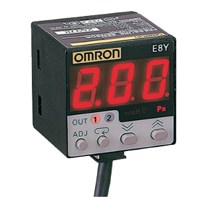 Cảm biến áp suất OMRON E8Y-AR2C 12...24VDC; Áp suất chênh lệch; 0...200Pa; Ngõ ra điều khiển: NPN open collector; Khí ga
