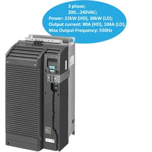 6SL3210-1PC31-1UL0 Siemens Biến tần 3 pha 220V 30kW