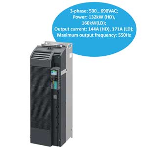 6SL3210-1PH31-7CL0 Siemens Biến tần 3 pha 690V 160kW