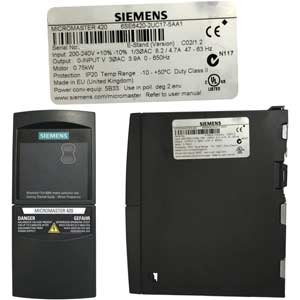 6SE6420-2UC17-5AA1 Siemens Biến tần 1 pha 220V 0.75kW